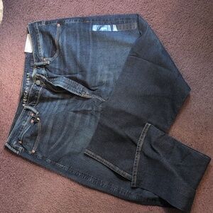 American Eagle Outfitters Men's Deep Indigo Relaxed Jeans